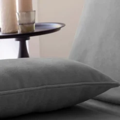 BecquetLot de 2 housses de coussin GALENA CLIC - gris anthracite