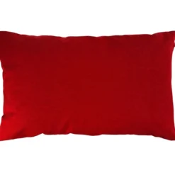 BecquetLot de 2 housses de coussin unies rectangulaires - Rouge