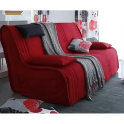 BecquetLot de 2 housses de coussin unies rectangulaires - Rouge