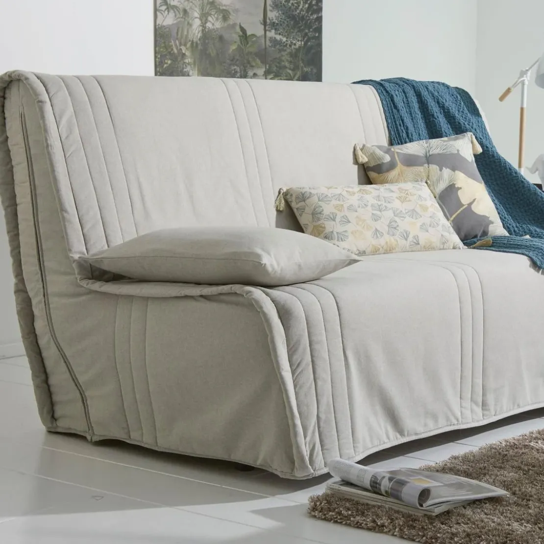 BecquetLot de 2 housses de coussin KEVARA - gris chiné