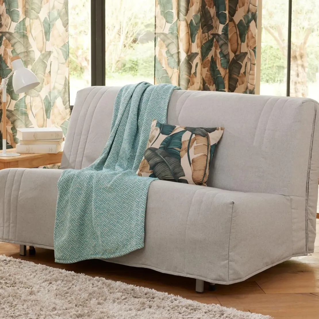BecquetLot de 2 housses de coussin KEVARA - gris chiné
