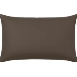 BecquetLot de 2 housses de coussin accoudoir doudoune - Taupe