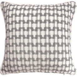 BecquetLot de 2 housses de coussin en coton beige grisé - MORGANS