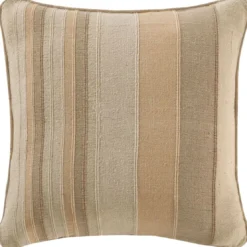 BecquetLot de 2 housses d'oreiller ou de coussin en coton beige - ORIONA