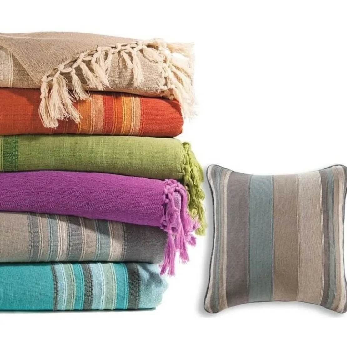 BecquetLot de 2 housses d'oreiller ou de coussin en coton gris - ORIONA