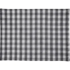 BecquetLot de 2 ou 4 Sets de table vichy en coton DOULIASET 35x48cm gris
