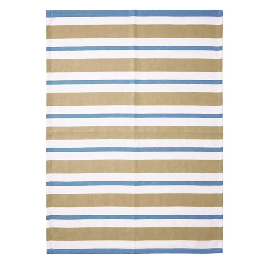 BecquetLot de 3 ou 6 torchons en coton bleu et beige à motifs carreaux et rayures - PACHOU