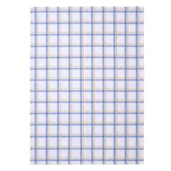 BecquetLot de 3 ou 6 torchons en coton bleu et beige à motifs carreaux et rayures - PACHOU