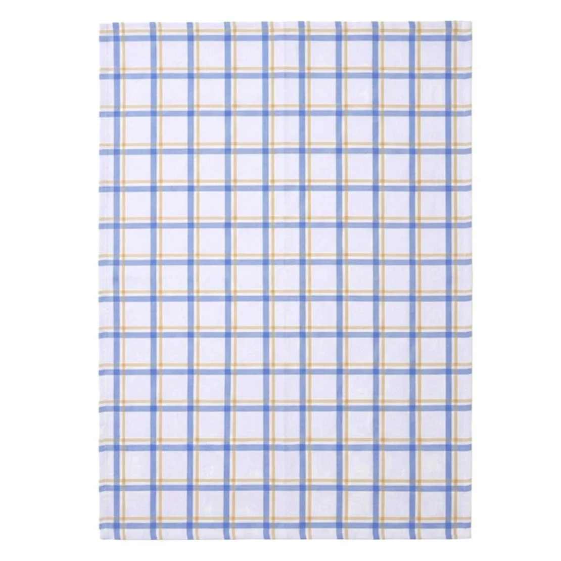 BecquetLot de 3 ou 6 torchons en coton bleu et beige à motifs carreaux et rayures - PACHOU
