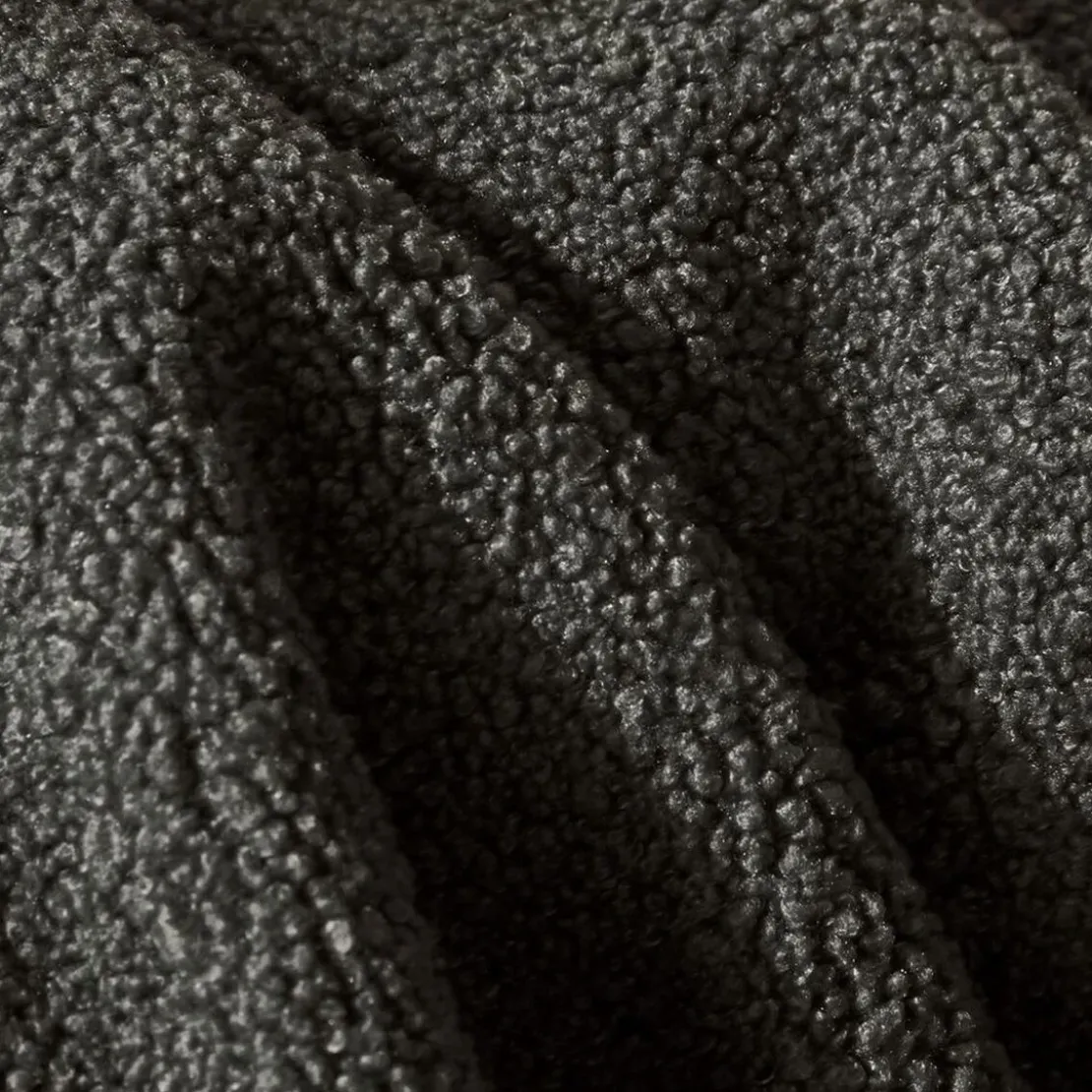BecquetLot de 2 protèges accoudoir tissu bouclette SHERPA - gris foncé