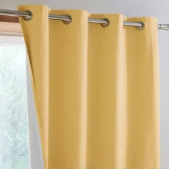 BecquetLot de 2 rideaux ROSEW L135xH180 jaune ocre