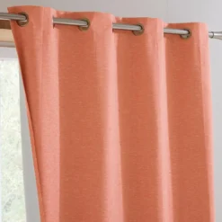 BecquetLot de 2 rideaux ROSEW L135xH180 orange paprika
