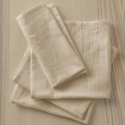 BecquetLot de 4 Serviette de table 45 x 45 cm NAP.COTOLINEN - blanc craie