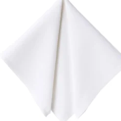 BecquetLot de 6 serviettes de table en coton blanc uni - LONA