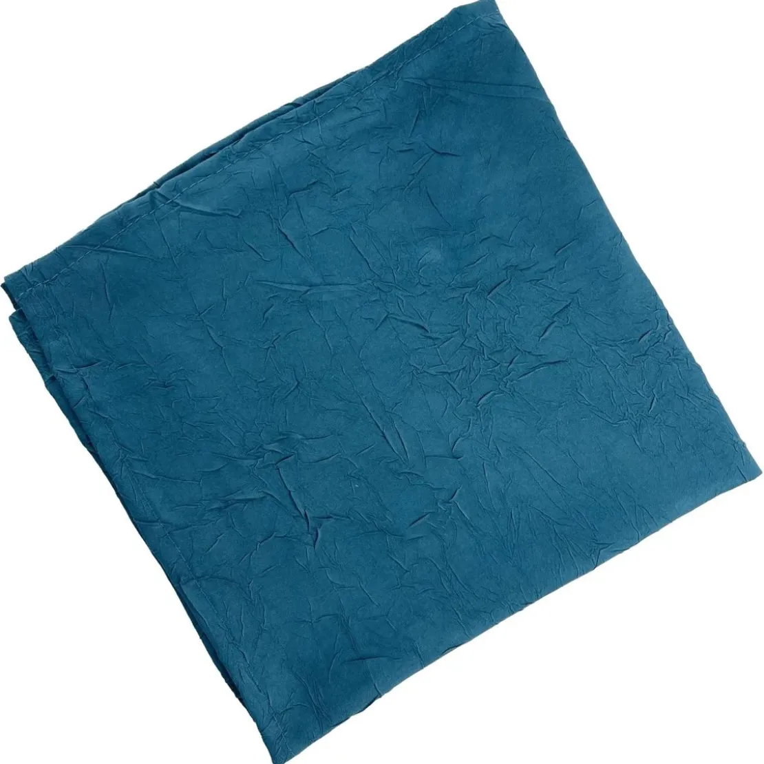 BecquetLot de 3 serviettes de table en polyester bleu orage effet froissé - FONTANA