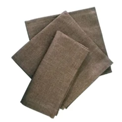 BecquetLot de 3 serviettes de table BROMENAP - marron taupe