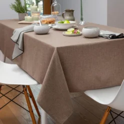 BecquetLot de 3 serviettes de table BROMENAP - marron taupe