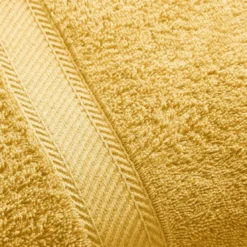 BecquetLot de 2 serviettes de toilette coton prélavé 420 g/m² CLAIRE - jaune miel