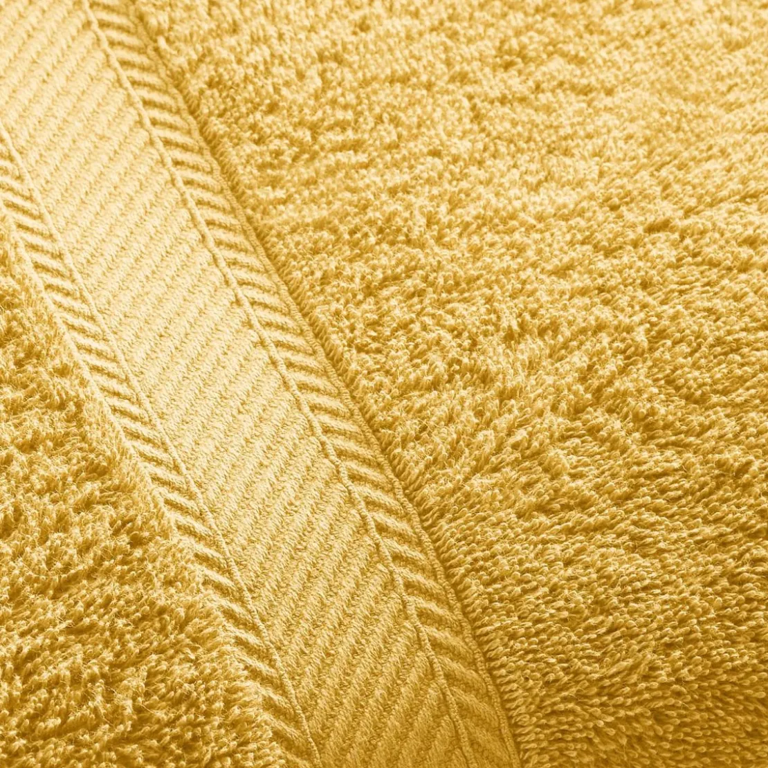 BecquetLot de 2 serviettes de toilette coton prélavé 420 g/m² CLAIRE - jaune miel