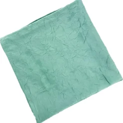 BecquetLot de 3 serviettes de table en polyester vert céladon effet froissé - FONTANA