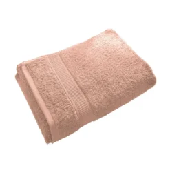 BecquetLot de 2 serviettes de toilette coton prélavé 420 g/m² CLAIRE - rose nude