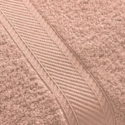 BecquetLot de 2 serviettes de toilette coton prélavé 420 g/m² CLAIRE - rose nude