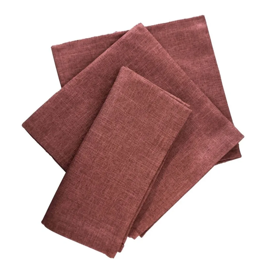 BecquetLot de 3 serviettes de table BROMENAP - rouge bordeaux