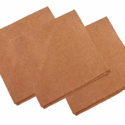 BecquetLot de 3 serviettes de table BROMENAP - gris