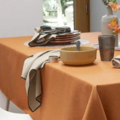 BecquetLot de 3 serviettes de table BROMENAP - gris