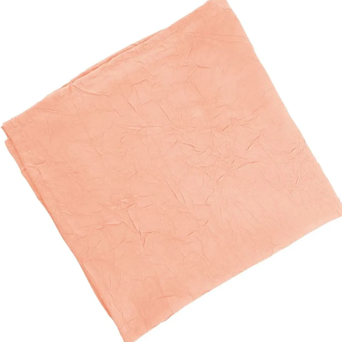 BecquetLot de 3 serviettes de table en polyester rose nude effet froissé - FONTANA