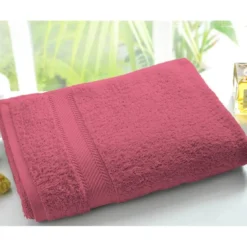 BecquetLot de 2 serviettes unies lauréat 450gm2 - Rose