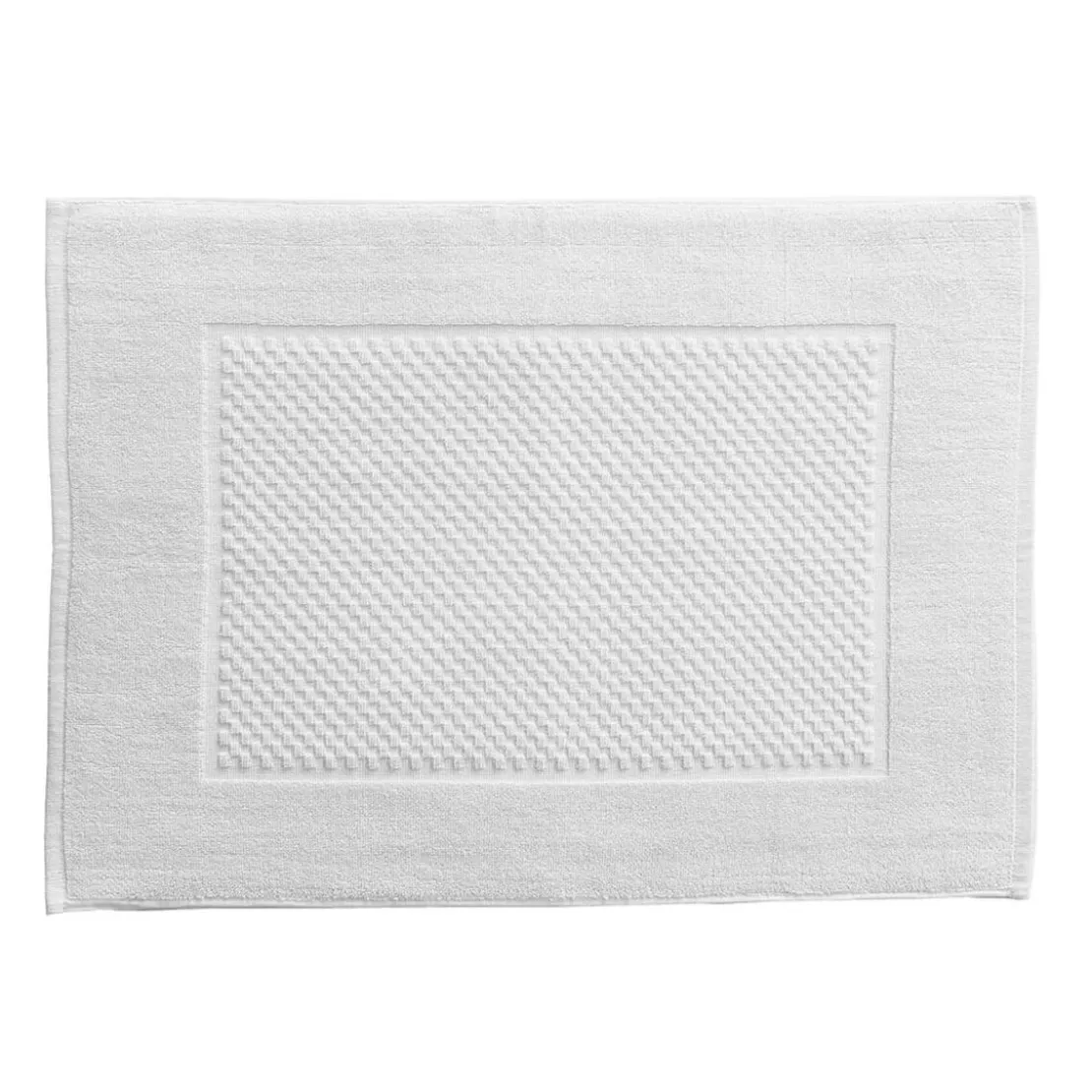 BecquetLot de 2 tapis de bain coton 800 g/m² GALAXI - blanc