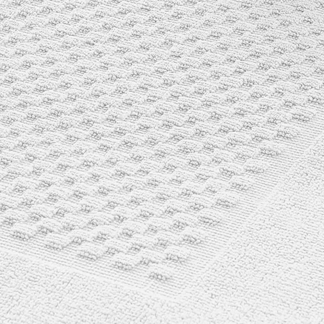 BecquetLot de 2 tapis de bain coton 800 g/m² GALAXI - blanc
