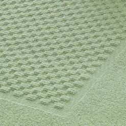 BecquetLot de 2 tapis de bain coton 800 g/m² GALAXI - vert jade