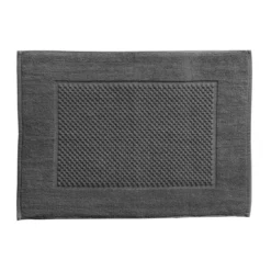 BecquetLot de 2 tapis de bain coton 800 g/m² GALAXI - gris foncé