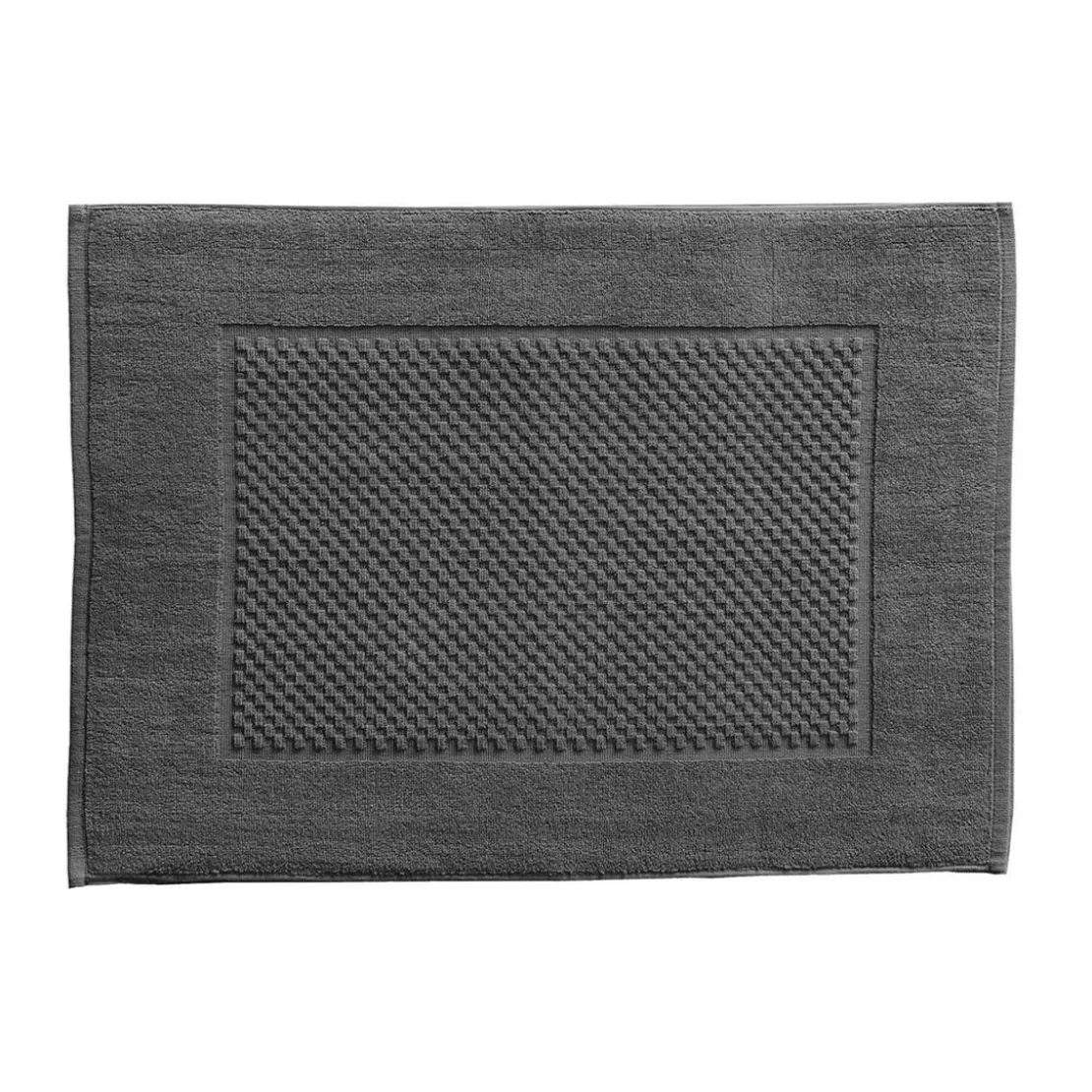 BecquetLot de 2 tapis de bain coton 800 g/m² GALAXI - gris foncé