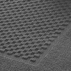 BecquetLot de 2 tapis de bain coton 800 g/m² GALAXI - gris foncé