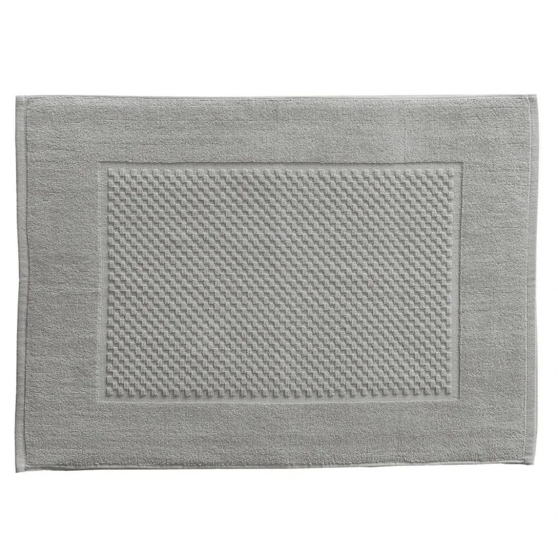 BecquetLot de 2 tapis de bain coton 800 g/m² GALAXI - gris galet
