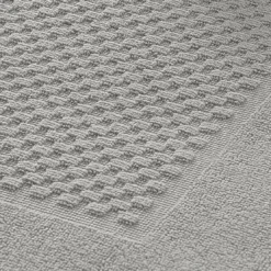 BecquetLot de 2 tapis de bain coton 800 g/m² GALAXI - gris galet