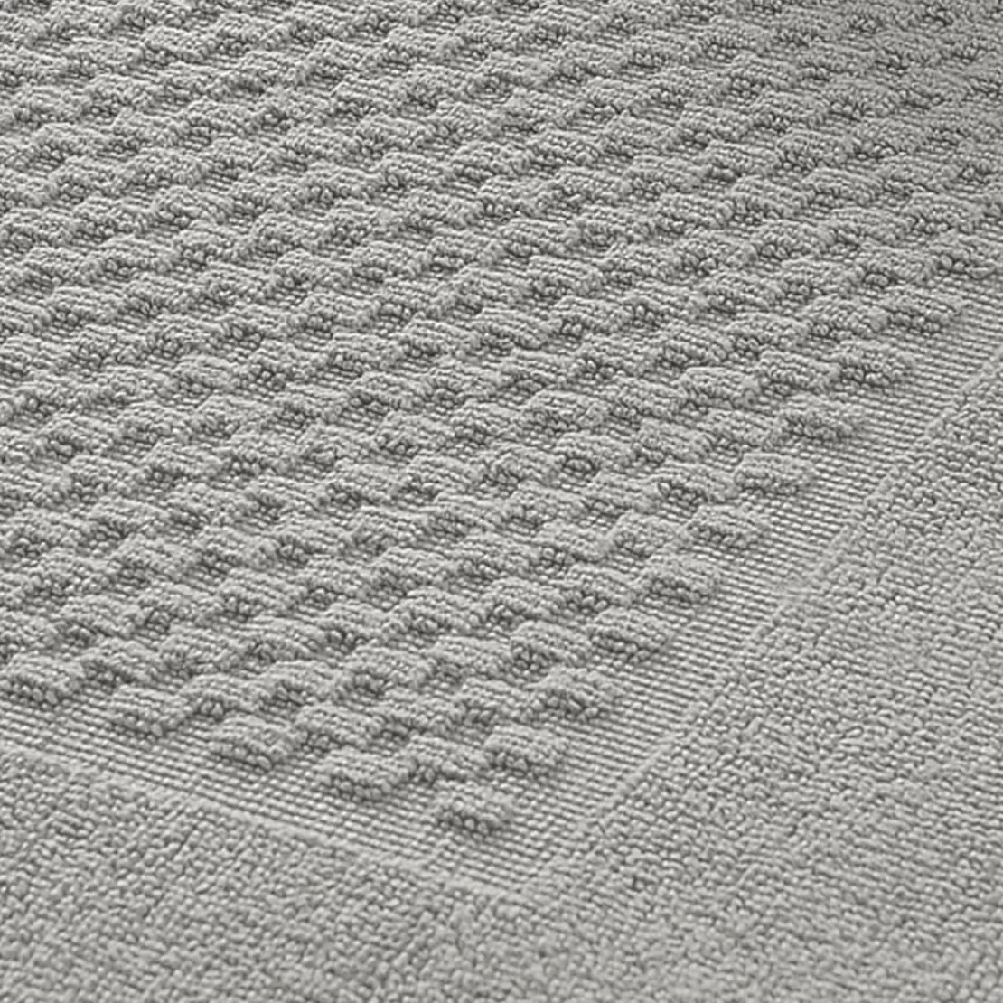 BecquetLot de 2 tapis de bain coton 800 g/m² GALAXI - gris galet