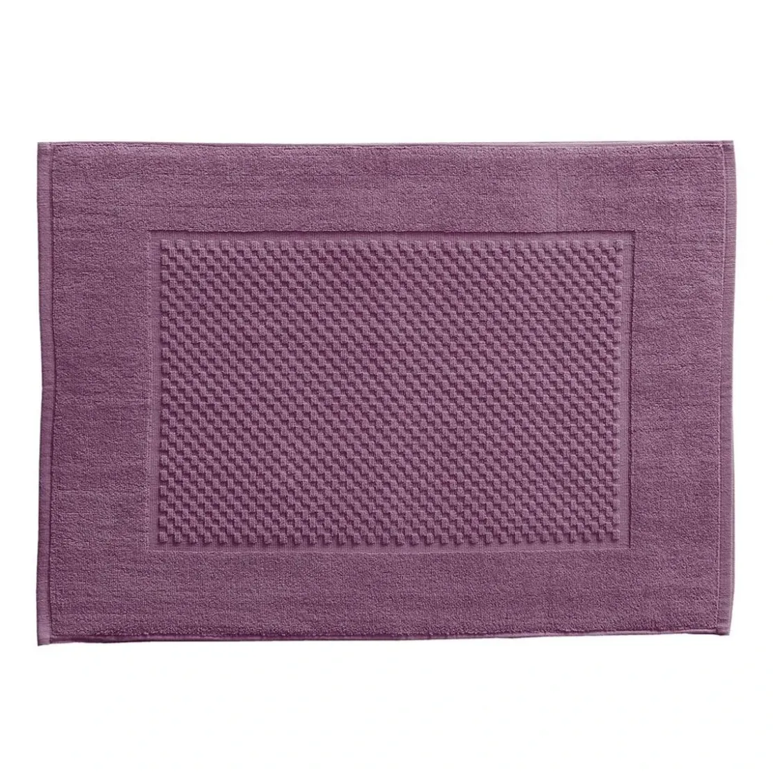 BecquetLot de 2 tapis de bain coton 800 g/m² GALAXI - violet prune