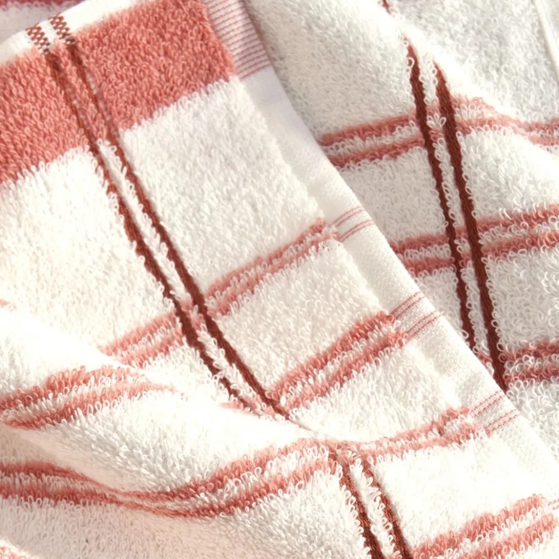 BecquetLot de 2: torchon + essuie-mains BLIS - rose terracotta