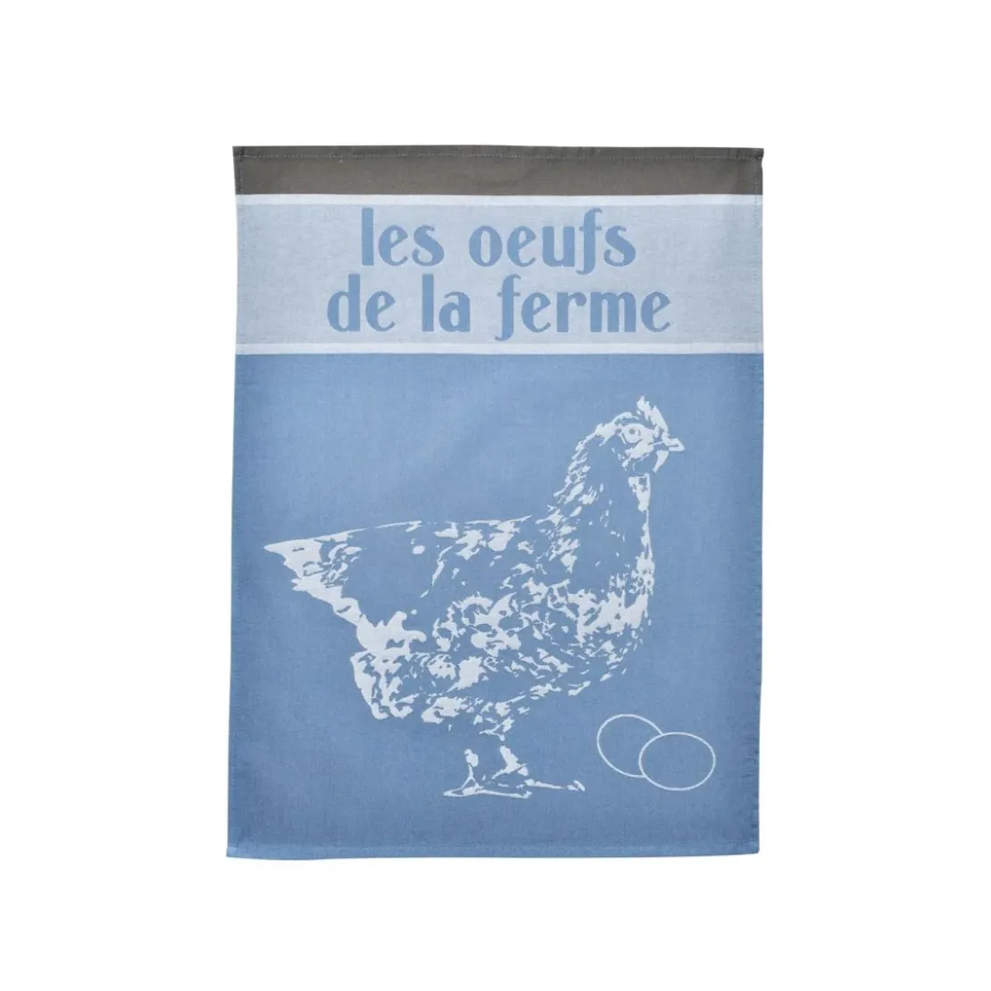 BecquetLot de 3 Torchons POULETTE Bleu