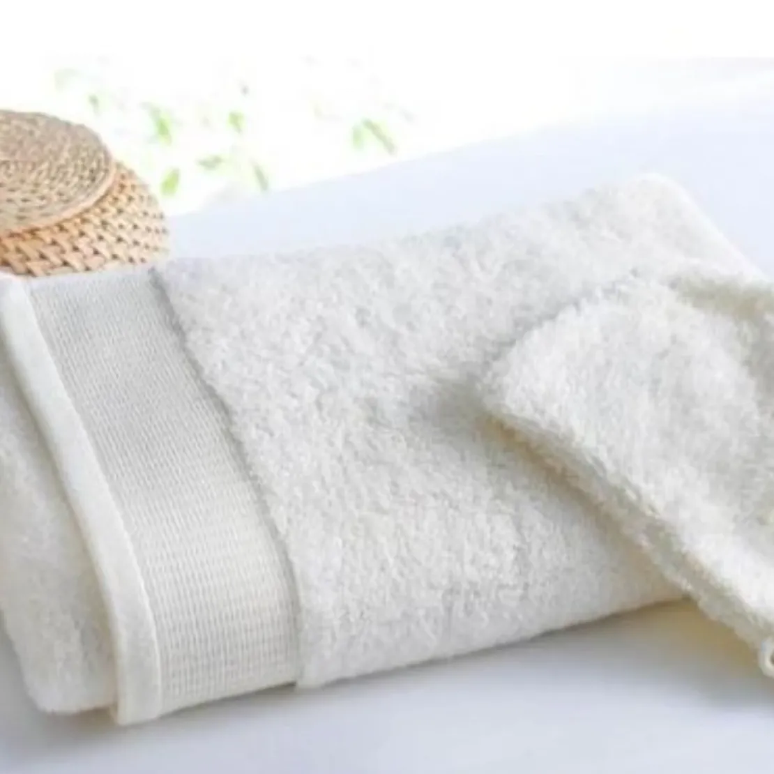 BecquetMaxi Drap de bain uni en coton - 450 g/m² blanc