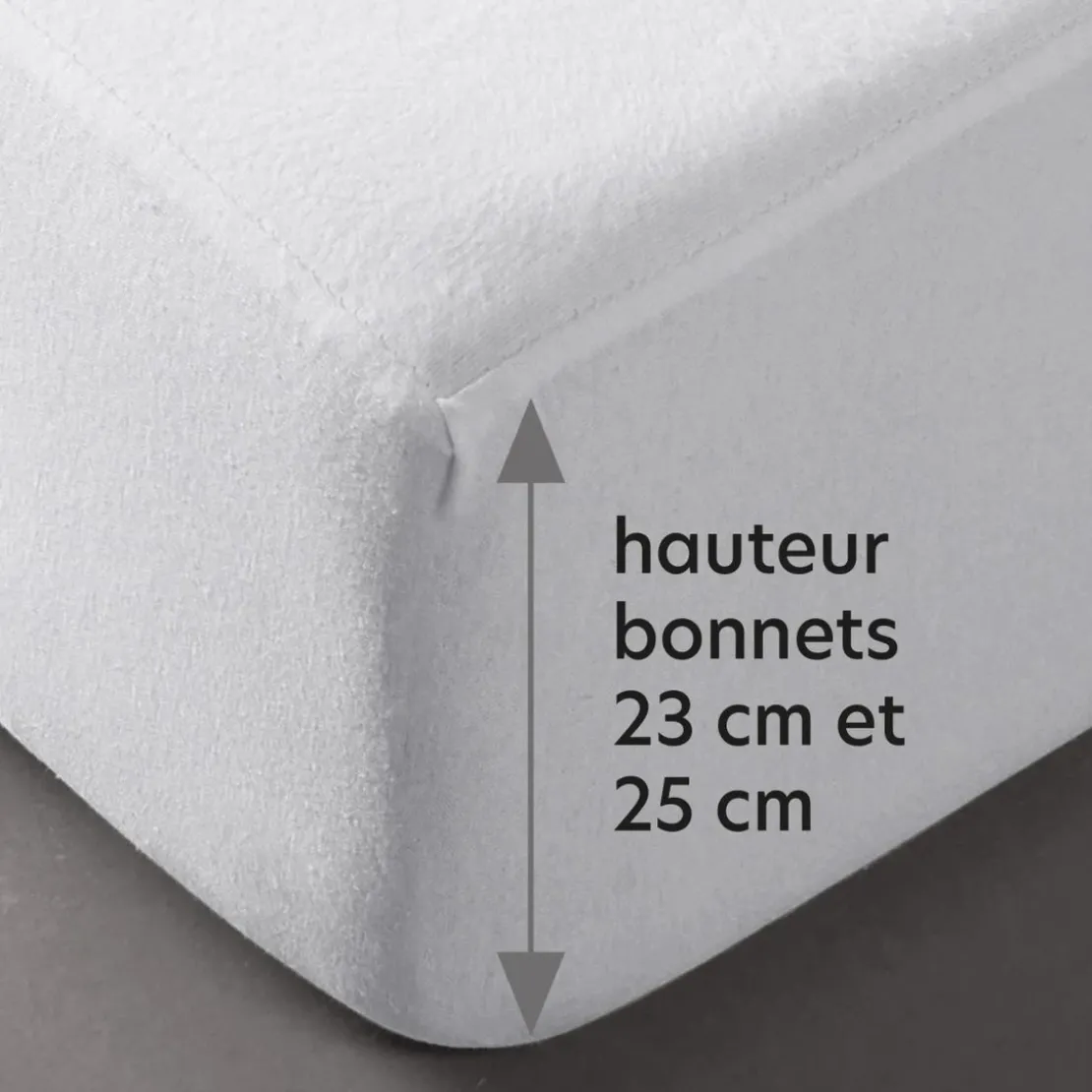 BecquetMolleton protege matelas blanc
