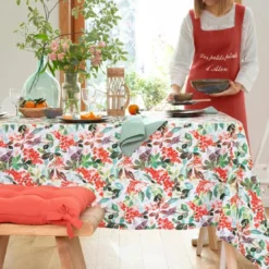 BecquetNappe antitache en coton REDFLEURS - multicolore