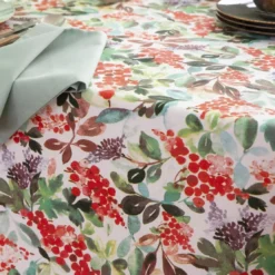 BecquetNappe antitache en coton REDFLEURS - multicolore