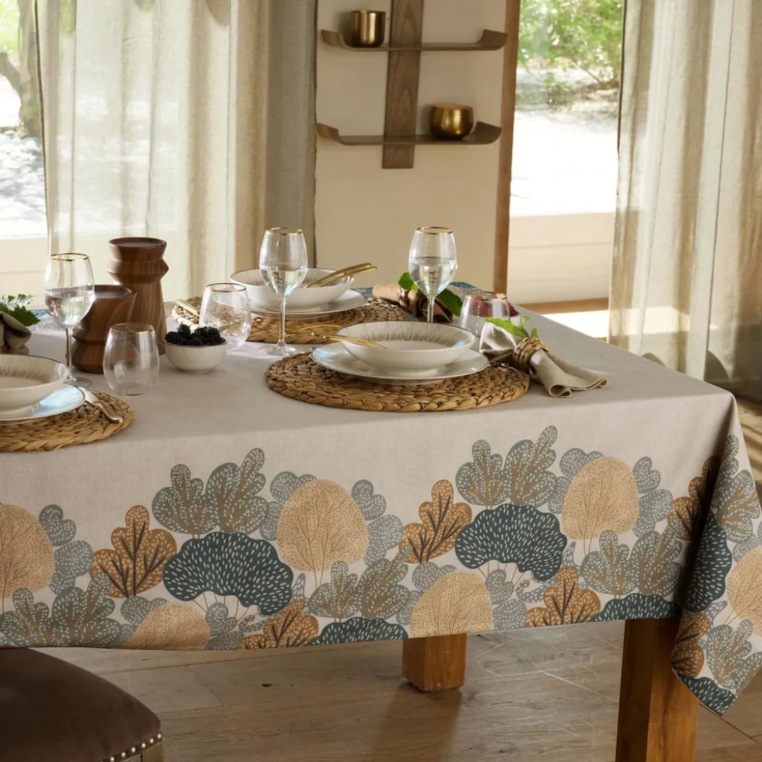 BecquetNappe carrée LINDENAP 140x140 beige naturel