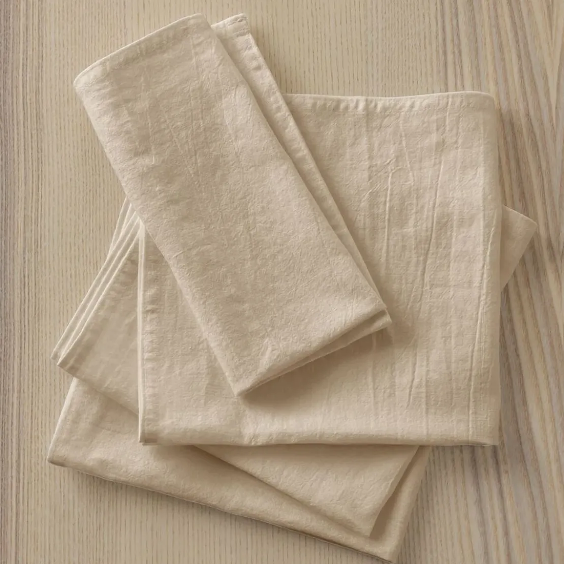 BecquetNappe de table COTOLINEN - blanc craie