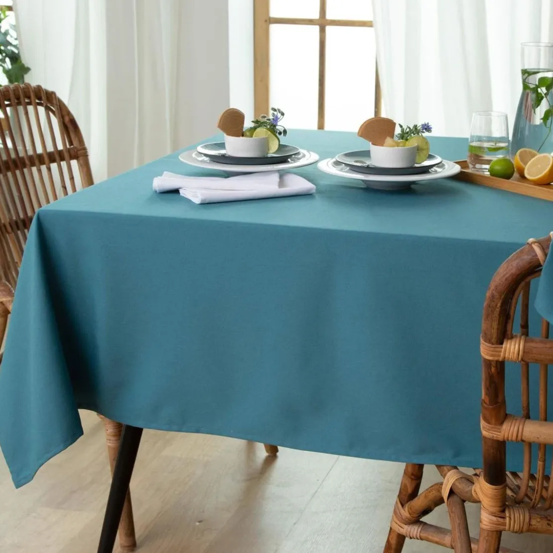 BecquetNappe de table LONA - bleu canard
